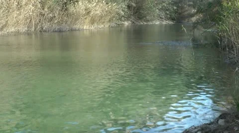 River Bed Stock Footage 10574402