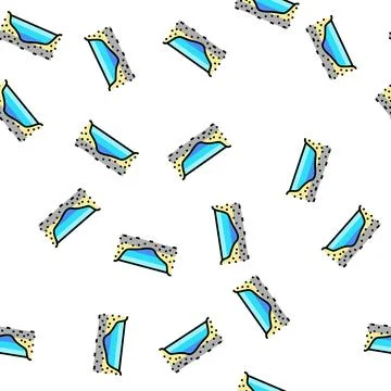 River bed vector seamless pattern Stock Illustration