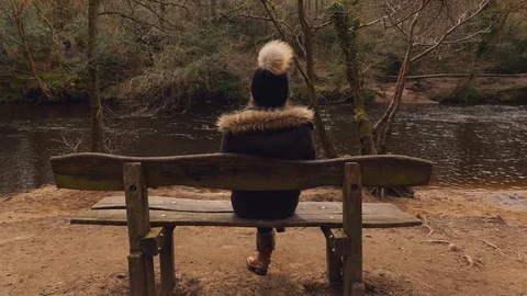 River Bench Vídeo Stock 127021466