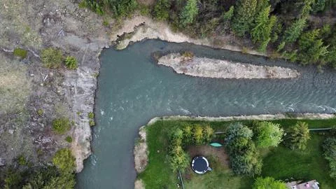 River bend Foto stock