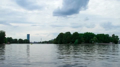 River at Berlin timelapse Stock Footage 50968760