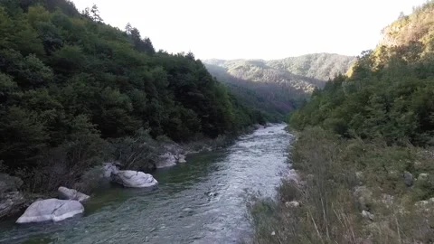 River between mountains 2 Stock Footage 168741633