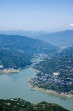 River Between Several Islands Stock Photos