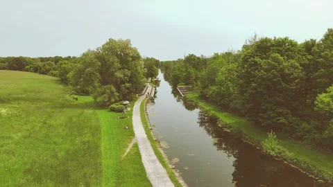 River Bisects - Central New York Video stock 336295168
