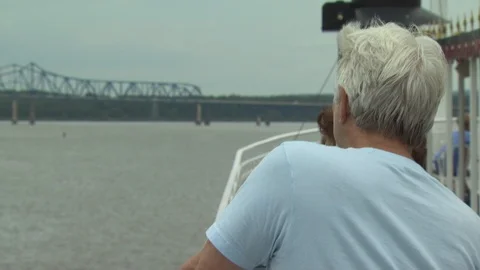 River Boat Stock Footage 123928856