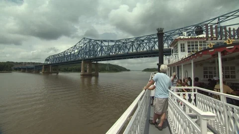 River Boat Video stock 123928872