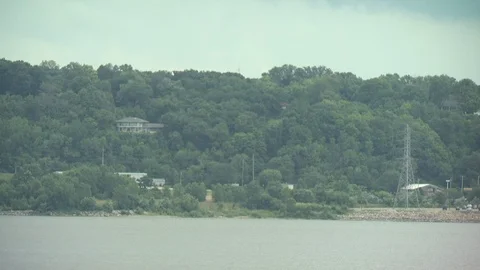 River Boat Stock Footage 123928923