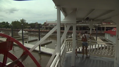 River Boat Stock Footage 123929008