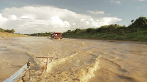 River Boat Propeller 動画素材 42685873