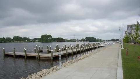 River Boating Dock Stock Photos