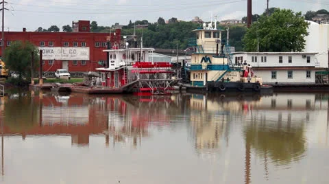 River Boats Stock Footage 25034821