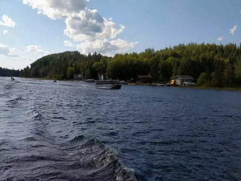 River Boats Racing Stock Footage 80166159