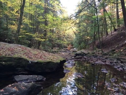 River with Boulders Stock Photos