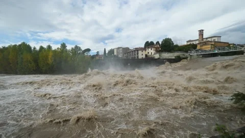 River Brembo, Italy Stock Footage 287694749
