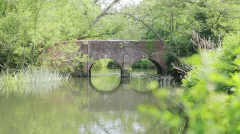 River Bridge Video stock 11125615