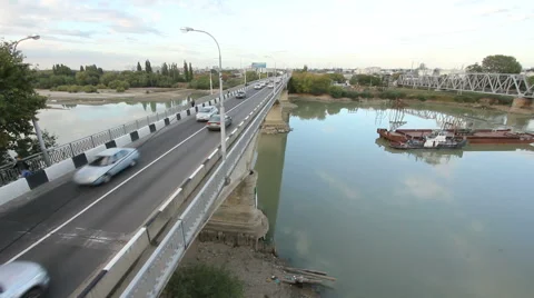 River bridge Видео 52381486