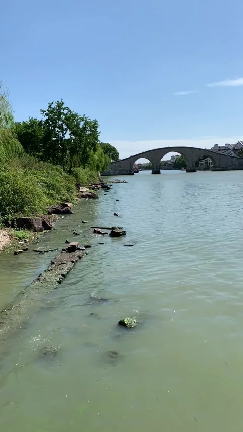 River bridge in Suzhou Stock-Footage 342629306