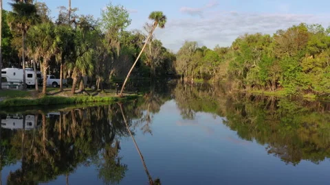 River campground Florida Stock Footage 131781470