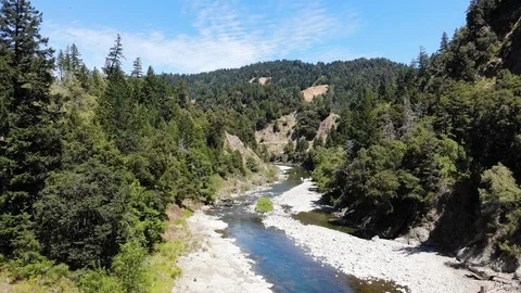 River Canyon Fly through 2 Stock Footage 111834915