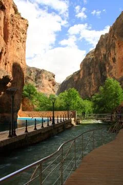 River in canyon Stock Photos