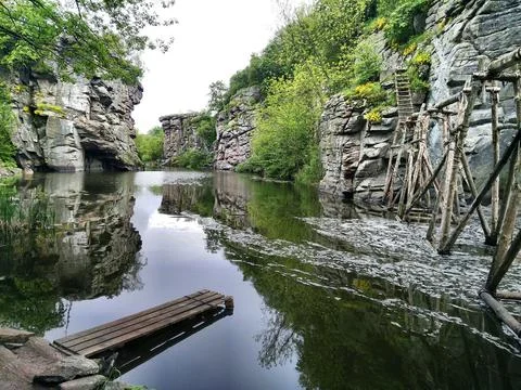 River in the canyon. Stock Photos