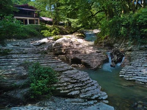 River in the canyon Stock Photos