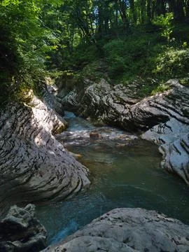 River in the canyon Stock Photos