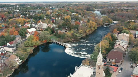 River in carleton place eastern ontario Stock Footage 168250042