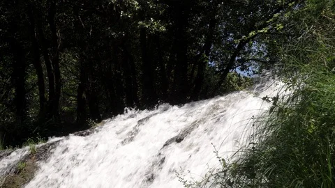 River cascade detail Video stock 112981175