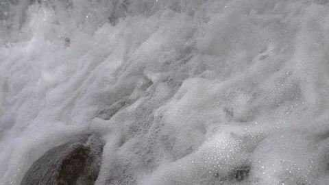 River cascades in the forest Stock Footage 213594430