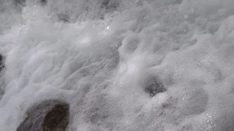 River cascades in the forest Stock Footage 213595049