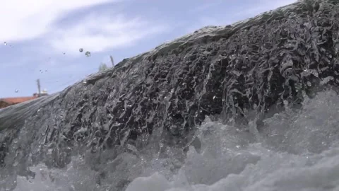 River cascades in the forest Stock Footage 213595549