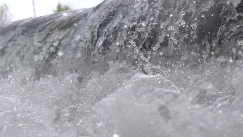 River cascades in the forest Stock Footage 213596241