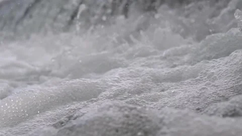 River cascades in the forest Stock Footage 213596309