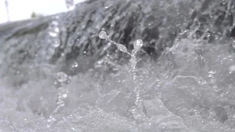 River cascades in the forest Stock Footage 213596365