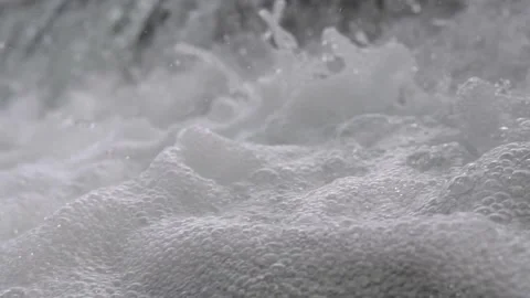 River cascades in the forest Stock Footage 213596535