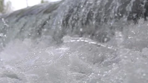 River cascades in the forest Stock Footage 213596618