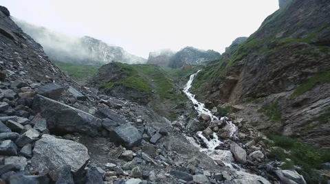 River in the Caucasus mountains Stock Footage 68693369