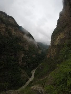 River in the Caucasus Mountains Stock Photos