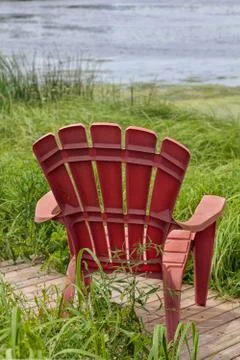 River chairs Stock Photos