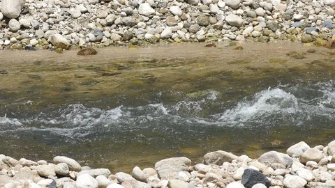 River channel with boulder substrate Stock Footage 90959834