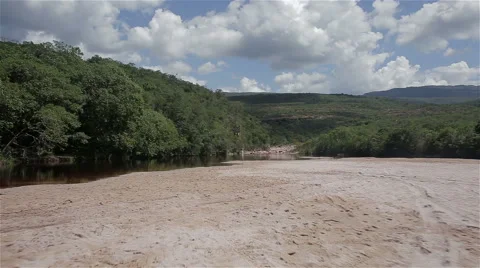 River on Chapada Diamantina Stock Footage 51748576