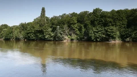 The river Cher Stock Footage 11519188