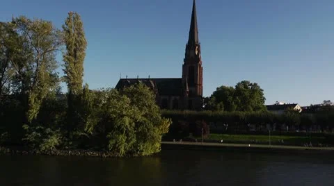 On The River Church 1 Stock Footage 10595299