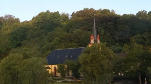 On The River Church 2 Stock Footage 10595175