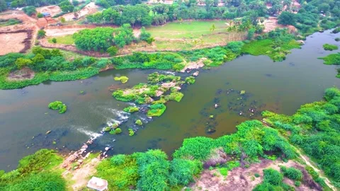 River - Cinematic Shot By a Drone Stock Footage 254275541