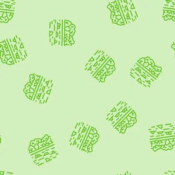 River clogged plastic bottles line seamless pattern Stock-Illustration