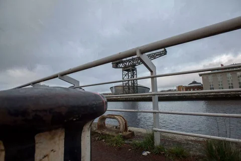 River Clyde - Glasgow Stock Footage 100460401