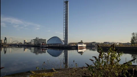 River Clyde - Glasgow, time lapse Stock Footage 122424253