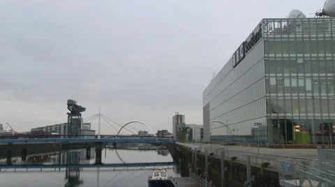 River Clyde Regeneration Video stock 10884333